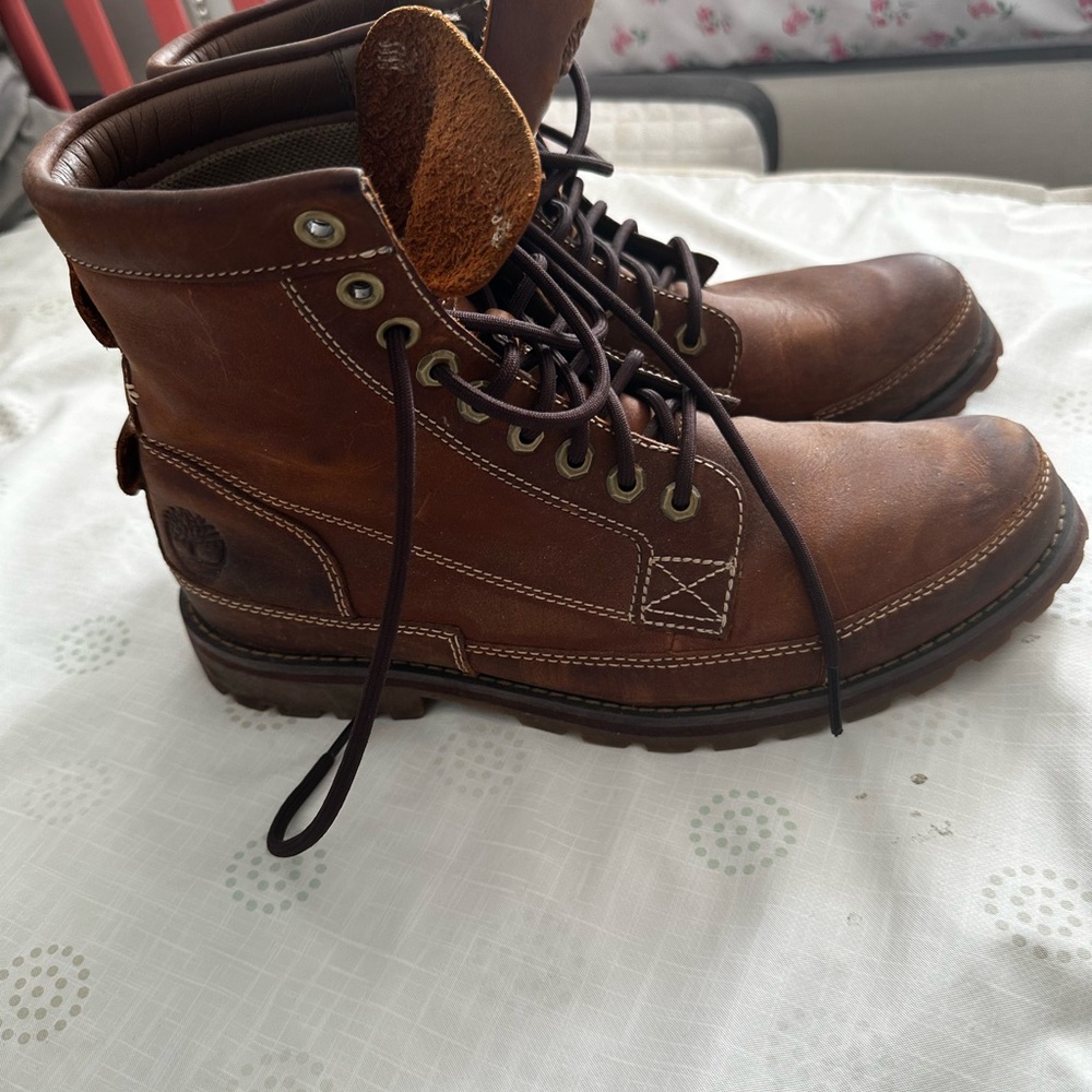 Timberland Men's Brown Leather Boots